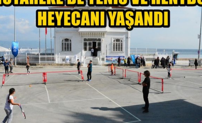 MÜTAREKE'DE TENİS VE HENTBOL HEYECANI YAŞANDI