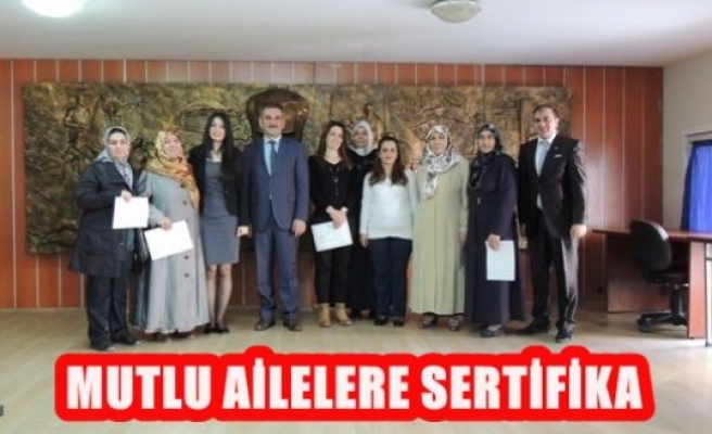 Mutlu Ailelere Sertifika