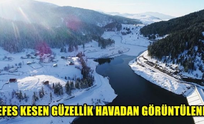 Nefes kesen güzellik havadan görüntülendi