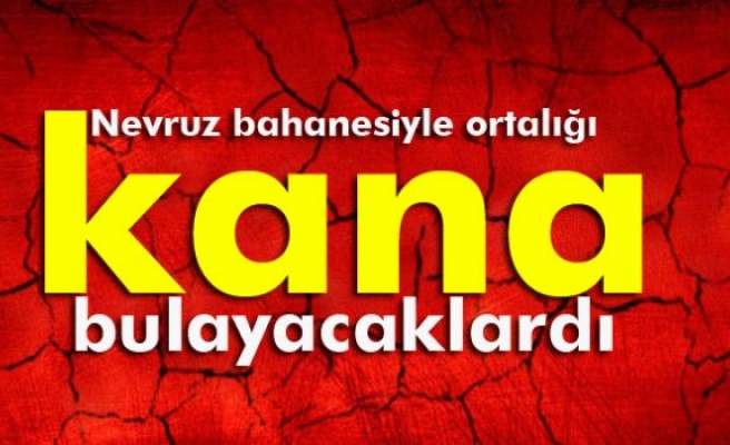 Nevruz bahanesiyle ortalığı kana bulayacaklardı