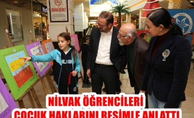 NİLVAK öğrencileri çocuk haklarını resimle anlattı