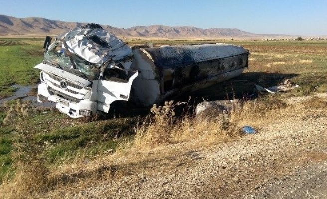 Nusaybin’de Tanker Devrildi: 1 Yaralı