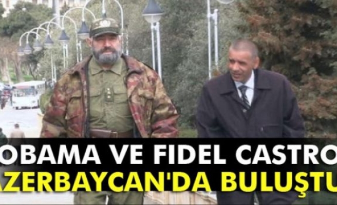 Obama ve Fidel Castro’nun benzerleri buluştu