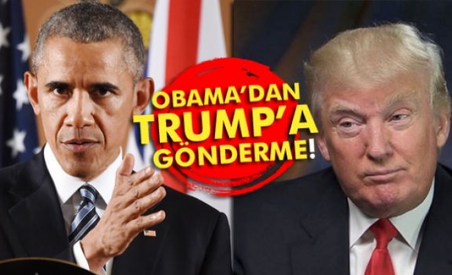 Obama'dan Trump'a gönderme!