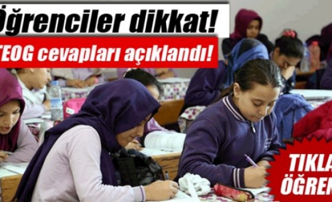 Öğrenciler dikkat! MEB, TEOG sonuçlarını açıkladı!