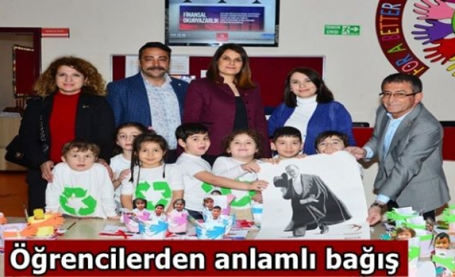 Öğrencilerden anlamlı bağış