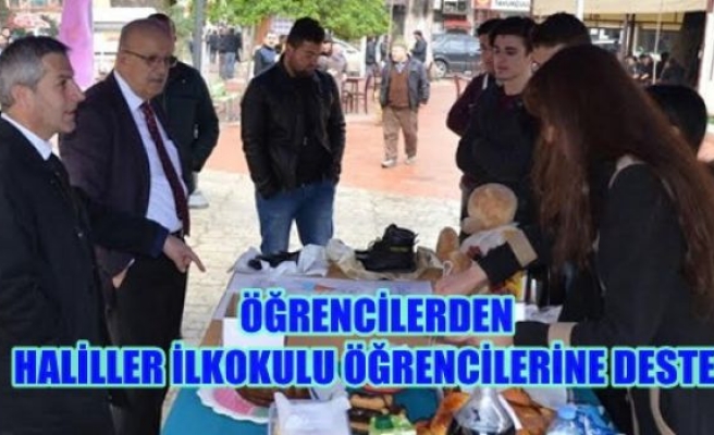 ÖĞRENCİLERDEN HALİLLER İLKOKULU ÖĞRENCİLERİNE DESTEK