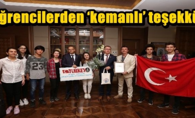 Öğrencilerden ‘kemanlı’ teşekkür