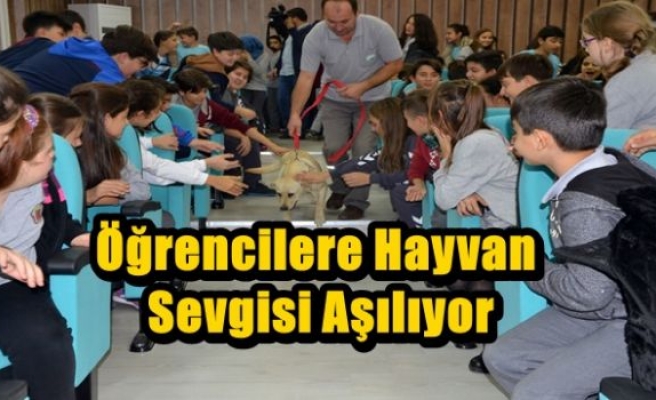 Öğrencilere Hayvan Sevgisi Aşılıyor