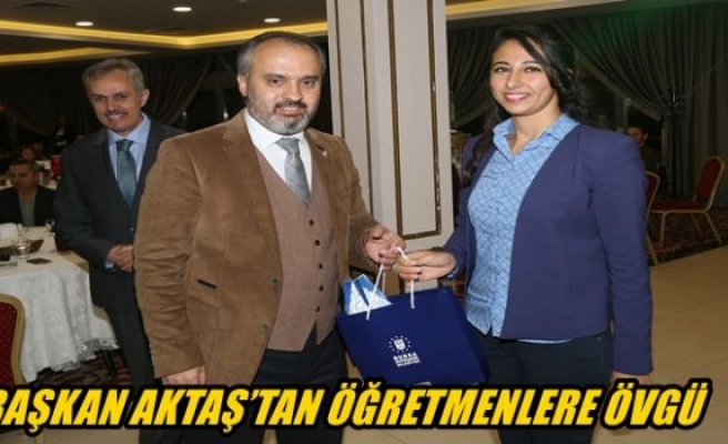 Öğretmenlere övgü