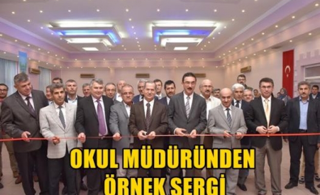 Okul müdüründen örnek sergi 