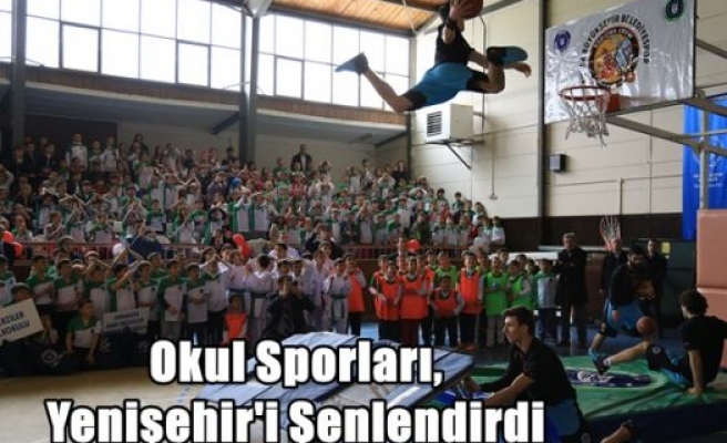 Okul Sporları,Yenişehir'i Şenlendirdi