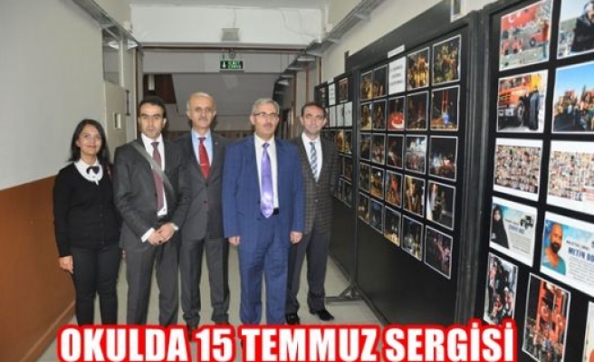 Okulda 15 Temmuz sergisi