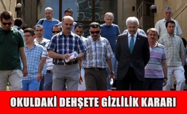 Okuldaki dehşete gizlilik kararı