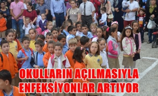 Okulların açılmasıyla enfeksiyonlar artıyor