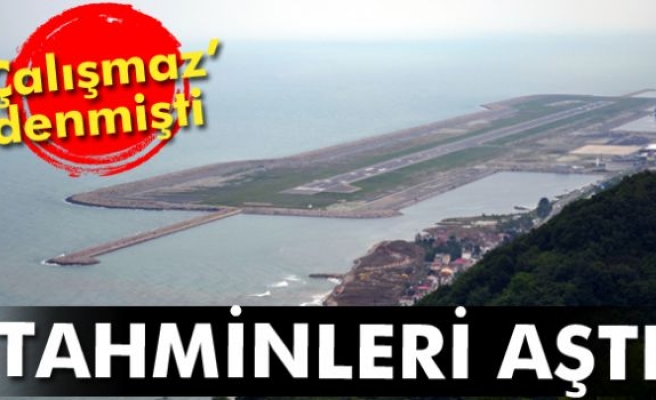 Ordu-Giresun Havalimanı tahminleri aştı