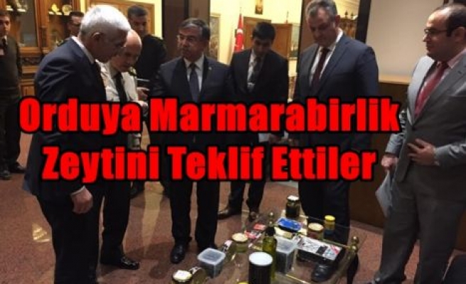 Orduya Marmarabirlik Zeytini Teklif Ettiler