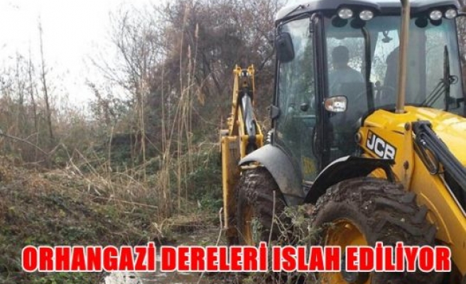 Orhangazi dereleri ıslah ediliyor