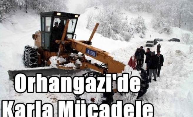 Orhangazi'de Karla Mücadele