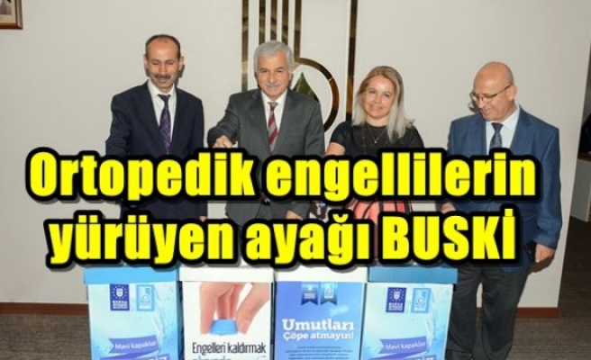 Ortopedik engellilerin yürüyen ayağı BUSKİ