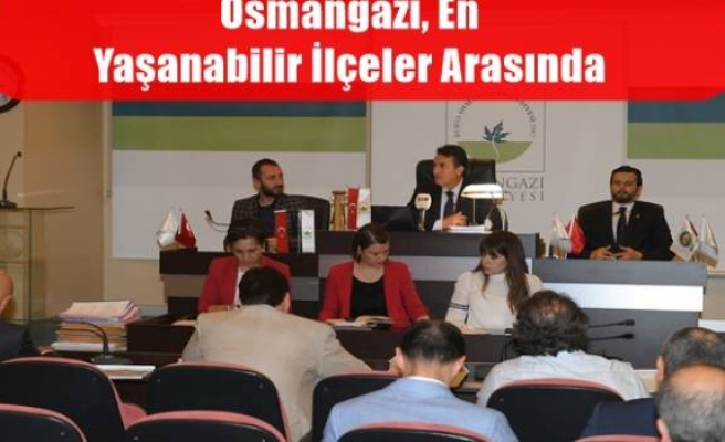 Osmangazi, En Yaşanabilir İlçeler Arasında