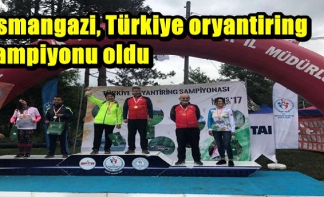 Osmangazi, Türkiye oryantiring şampiyonu oldu