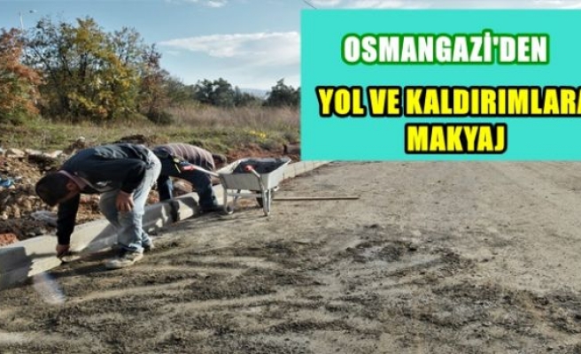 Osmangazi’de Yol, Kaldırım ve Tretuvar Çalışması