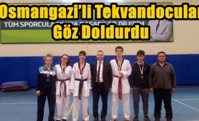 Osmangazi’li Tekvandocular Göz Doldurdu