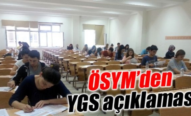 ÖSYM’den YGS açıklaması