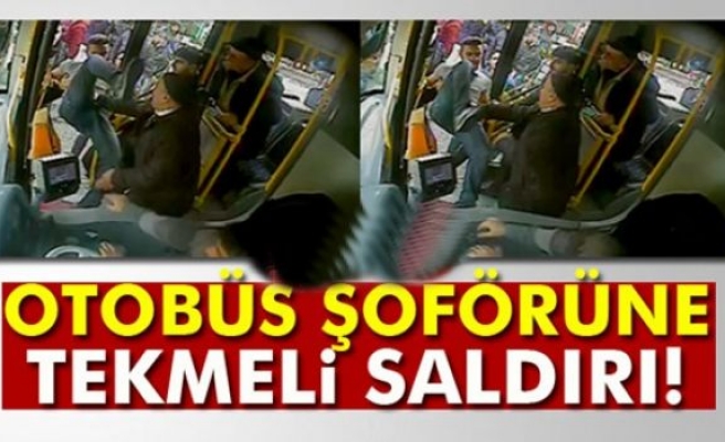 Otobüs Şoförüne Tekmeli Saldırı