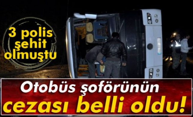 Otobüs şoförünün cezası belli oldu!