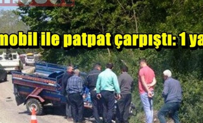 Otomobil ile patpat çarpıştı: 1 yaralı