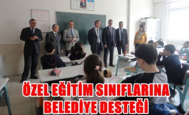 Özel eğitim sınıflarına belediye desteği