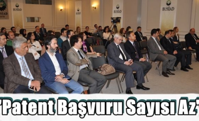 “Patent Başvuru Sayısı Az“