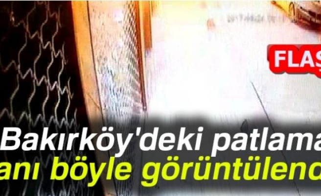 PATLAMA ANI BÖYLE GÖRÜNTÜLENDİ!