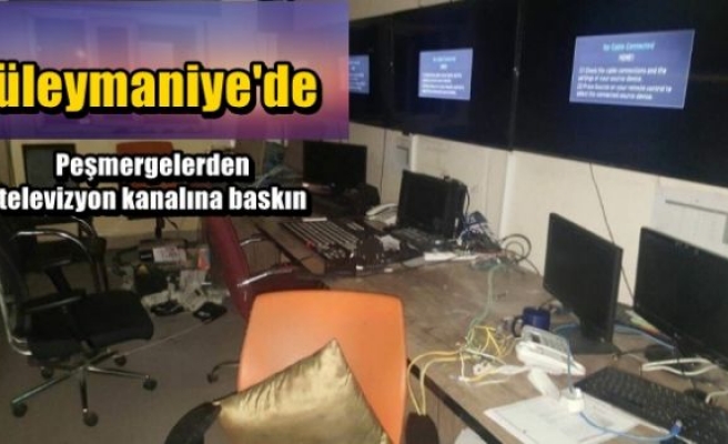 Peşmergelerden  televizyon kanalına baskın