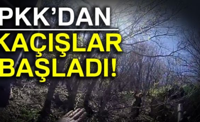 PKK'DAN KAÇIŞLAR BAŞLADI!