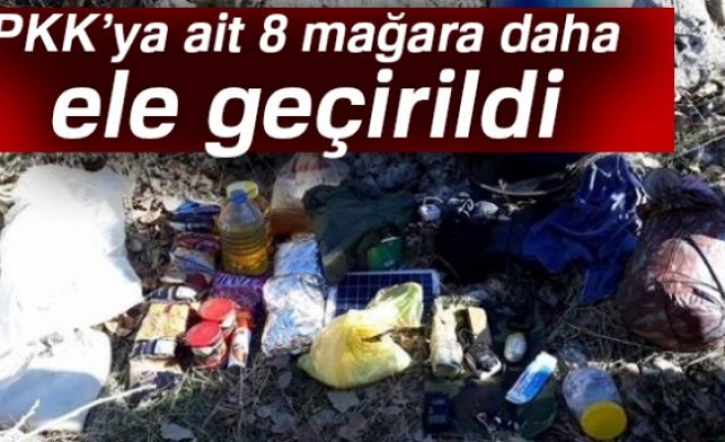 PKK'YA AİT 8 MAĞARA ELE GEÇİRİLDİ!