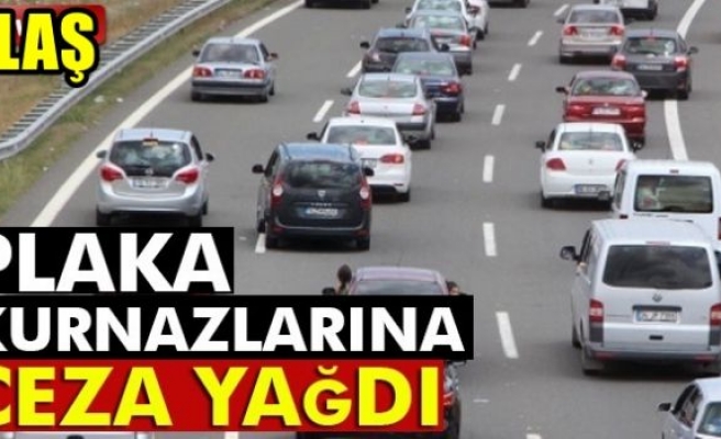 PLAKA KURNAZLARINA CEZA YAĞDI!