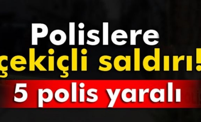 Polislere çekiçli saldırı! 5 polis yaralı