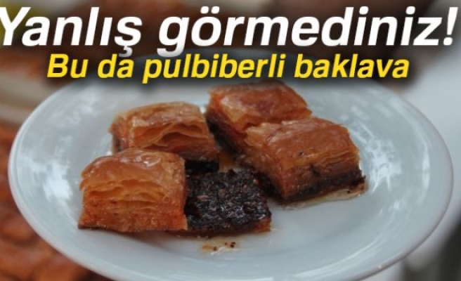 Pul biberli baklavaya yoğun ilgi!