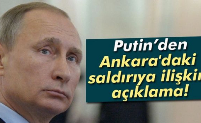 Putin’den, Türk halkına taziye mesajı