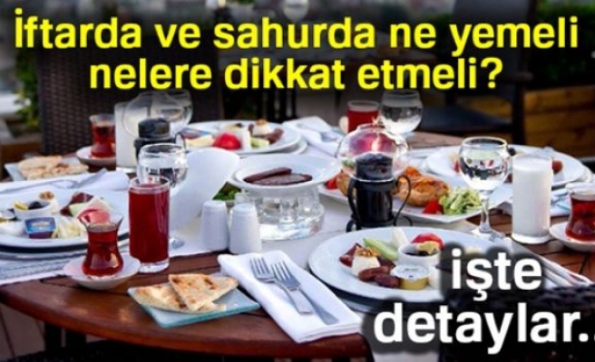 Ramazan Ayında Beslenme Önerileri