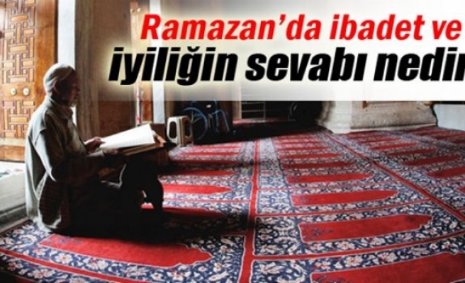 Ramazan'da ibadet ve iyiliğin sevabı nedir?