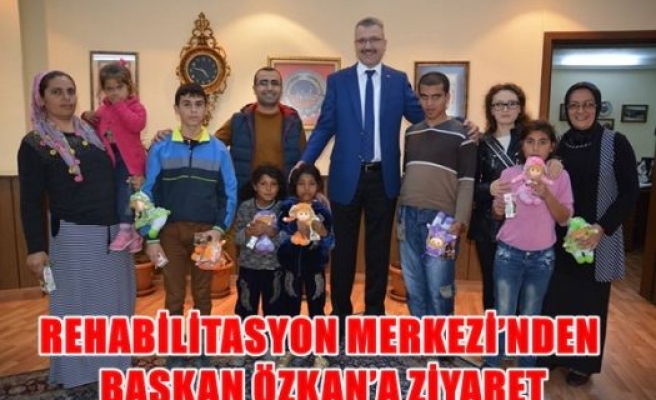 Rehabilitasyon merkezi'nden,Başkan Özkan'a ziyaret