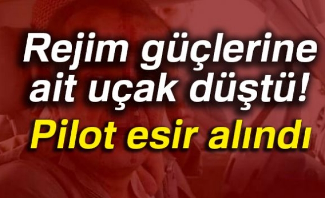 REJİM GÜÇLERİNE AİT UÇAK DÜŞTÜ!