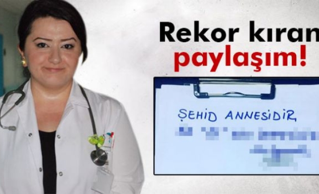 Rekor kıran paylaşım!