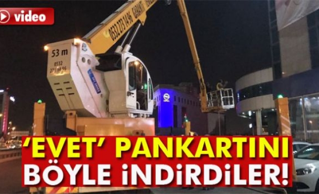 Saadet Partililer ‘Evet’ Pankartını Böyle İndirdi