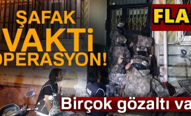 Şafak vakti narkotik operasyonu