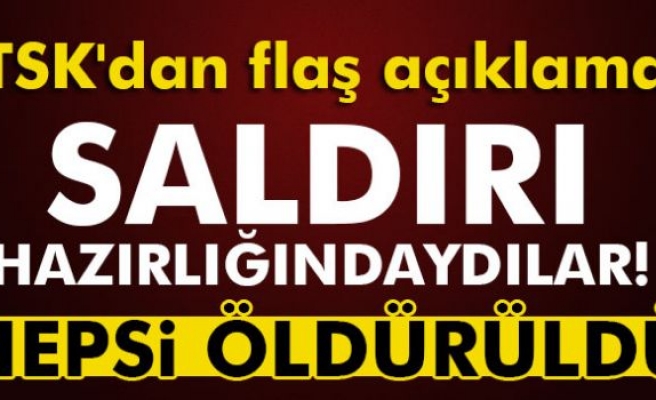 Saldırı hazırlığındaki 12 PKK’lı öldürüldü